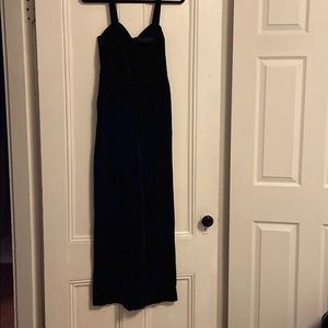 Abercrombie & Fitch Black Velvet Jumpsuit
